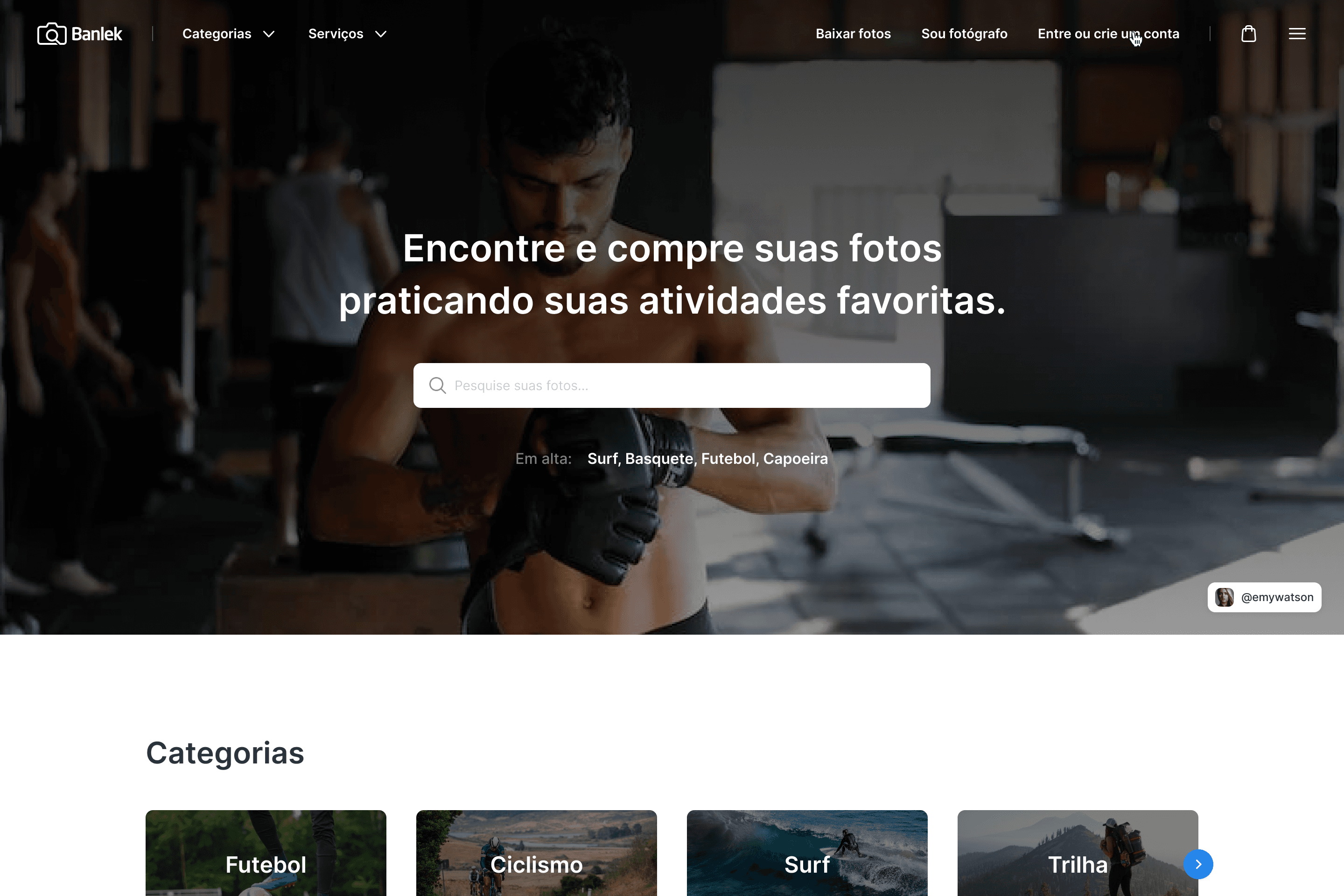 Banlek - Plataforma de fotos esportivas