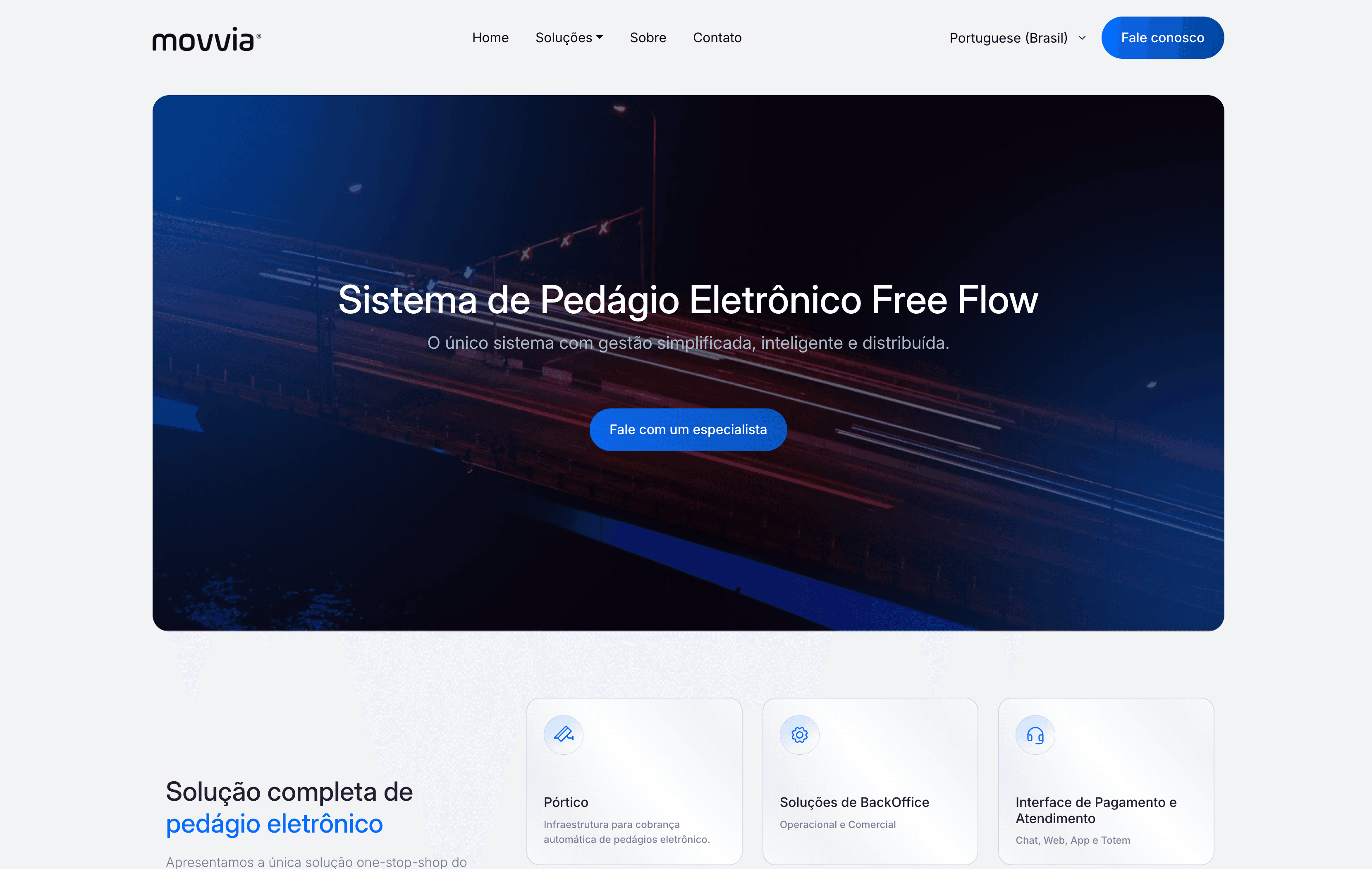 Movvia - Plataforma de gestão de pedágios